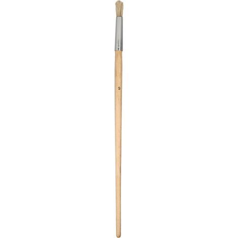 Brico Brosse Ronde Poils Blancs N°9