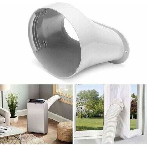Fensterschlauchadapter für Klimaanlagen, flache Öffnung, 15 cm, T-Audace Fensteradapterplatte, Rohrverbinder, Fensterschiebesatz, mobiler Schlauchadapter für Klimaanlagen (1/4)