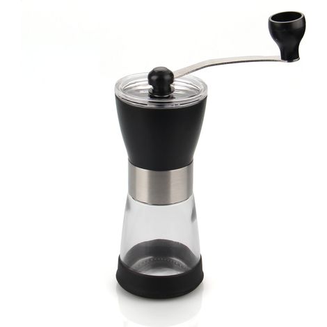 Moulin à café manuel à manivelle avec mouture réglable pour expresso, cafetière à piston et café filtre, idéal pour la maison, le bureau et les voyages.-AquaForge (1/5)