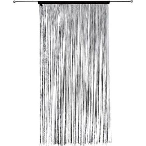 Innenarchitekt - Guopo Fadenvorhang 90x200cm Schwarz (1/5)