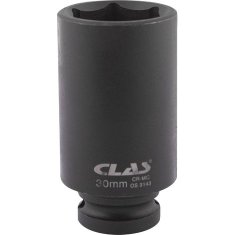Douille choc 6 pans longue 27mm 1/2" Cr-Mo - OS 3142 - CLAS Equipements (1/2)