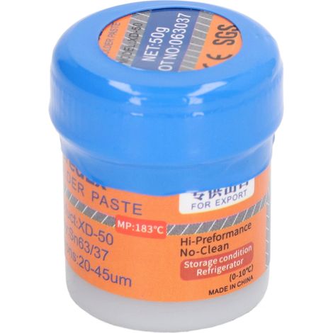 Pâte à souder sans nettoyage 50g pour réparation électronique et SMT, flux de soudure haute performance XD-50 (1/5)