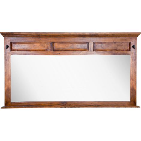 specchio in legno di Acacia 160x7x87 miele dorato laccato OXFORD 0405