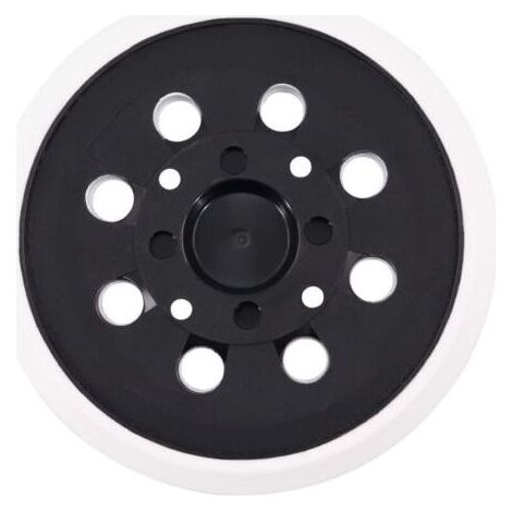 Patin de ponçage auto-agrippant 125 mm - Compatible Bosch PEX & Parkside - Vert, Polypropylène, Léger (1/4)
