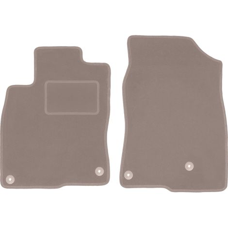 Alfombrillas delanteras beige para Honda Civic X hatchback (2017-)