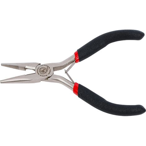 Pince à becs fins pour électronique droite avec ressort 120 mm (1/5)