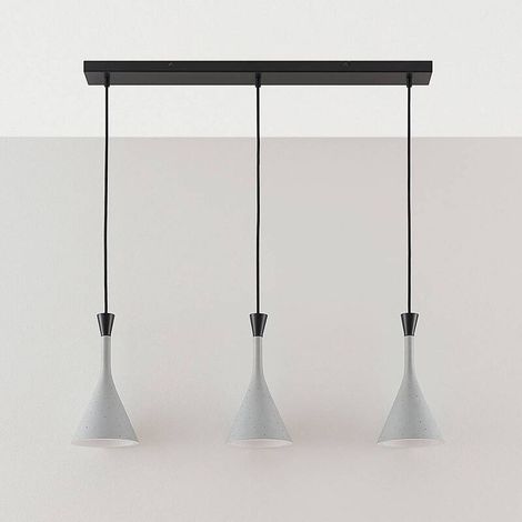[NEUWERTIG] B-Ware Lindby Hängeleuchte Flynn Esszimmerlampe Pendelleuchte Hängeleuchte E14 betongra (1/2)