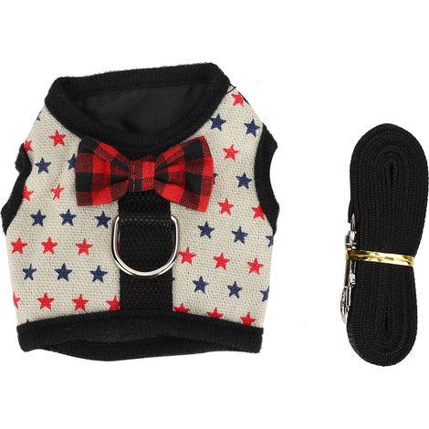 Laisse pour petits animaux, sangle de poitrine, harnais, gilet de Traction pour lapin, Hamster, cochon d'inde, fournitures pour animaux de compagnie (1/5)