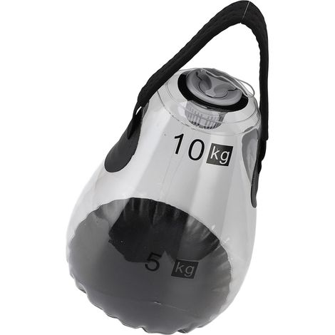 Sac d'eau gonflable en PVC transparent, lesté et portable, pour la salle de sport à domicile (capacité de 10 kg). (1/5)