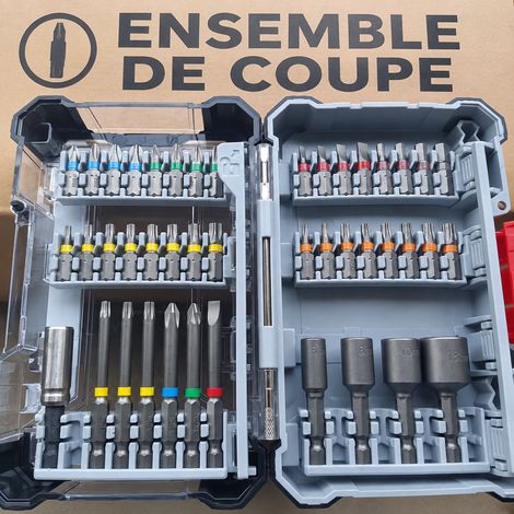 Coffret de 43 embouts de vissage arc-en-ciel Bosch pour visseuse électrique, 27 × 18 × 15 cm, 1 kg – Livraison gratuite (1/4)