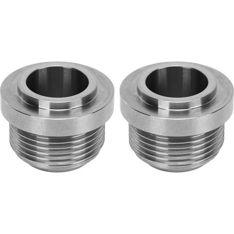 2 raccords à souder mâles AN16 en inox pour réservoir d'huile carburant liquide refroidissement turbo catch can (1/5)