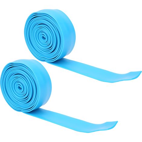 2 Pièces Bandes de Résistance Élastiques 2,5m pour Entraînement Sportif et Étirement Musculaire Bleu (1/5)
