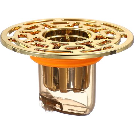 Bouchon De Douche Anti-Odeurs Couvercle De Siphon Doré/Orange (1/5)