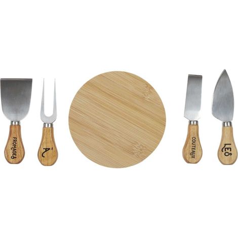 Coffret avec planche et couteaux à fromage