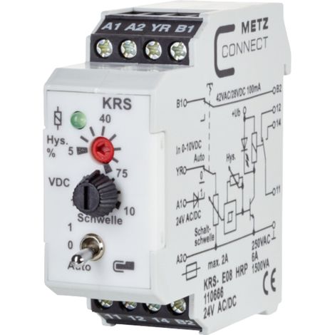 Schwellwertschalter 24, 24 V/AC, V/DC (max) 1 Wechsler Metz Connect 110666  1 St.
