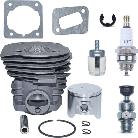 44mm Cylinder Piston Pin Ring Kit fit for Husqvarna 350 351 353 346 for Jonsered CS 2150 2149 2152 2153 Chainsaw Parts with E-Clip Replace 503869971 503869903 (1/5)