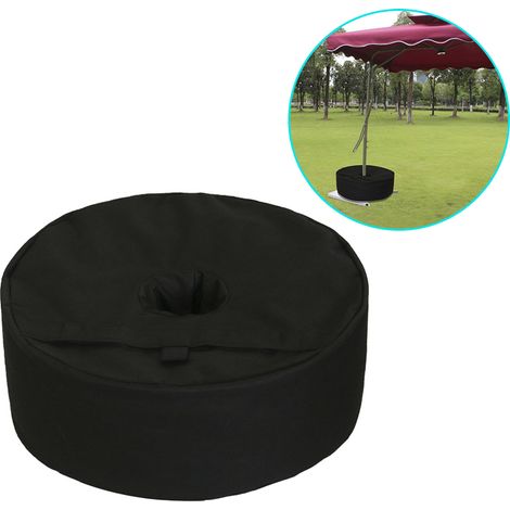 Sacchi di zavorra rotondi Zoternen per tenda da sole (38 cm, neri) - Antivento, stabilità ottimale (1/5)