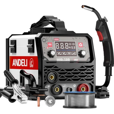 Máquina de soldadura MIG, tecnología IGBT, diseño portátil, MIG-135MINI (1/2)