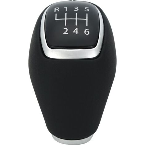 Ce pommeau de levier de vitesses, compatible avec les Hyundai i30 et Kia, est fabriqué en cuir noir à bordure brillante et convient aux boîtes de vitesses manuelles à 6 rapports. Vendu à l'unité, il p