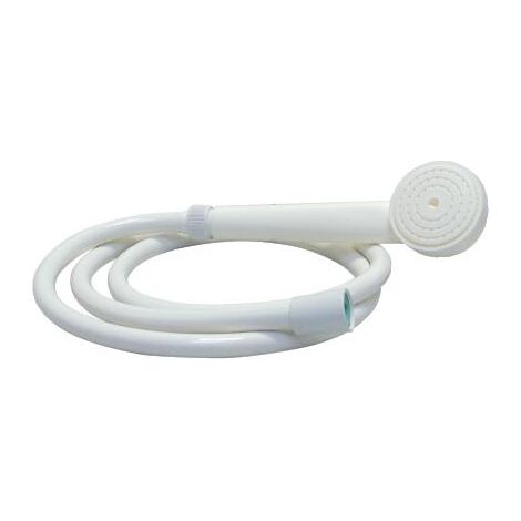 Combiné de douche blanc 1,50m