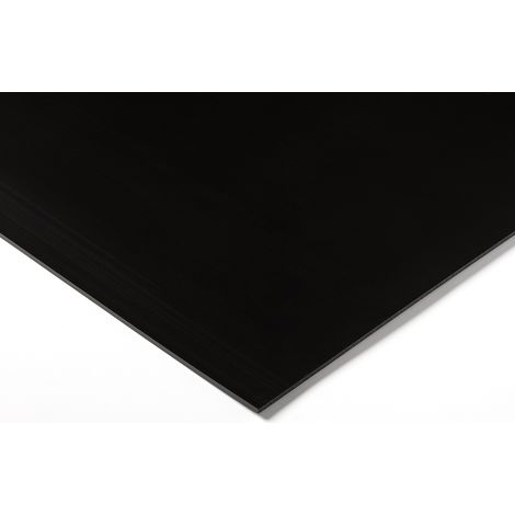 Rs Pro – Plaque PEHD noire 1000mm x 500mm x 3mm – Lot de 3 – Résistance à la traction 25 MPa – Dureté 50 – Indice d'inflammabilité UL 94 HB