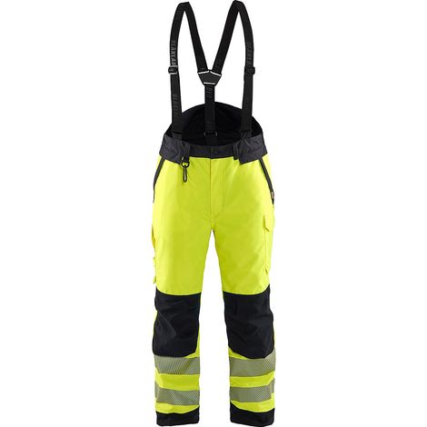 Pantalon de travail à bretelles haute visibilité 1875 - Jaune/Noir XXXLS