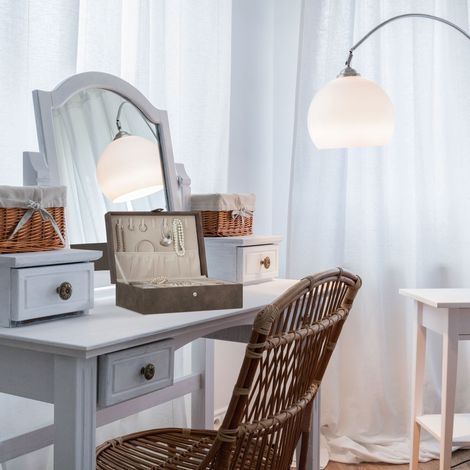 Relaxdays Schmuckkästchen, Lederoptik, Samt, Schmuckkasten für Damen & Herren, HxBxT: 10 x 29 x 20 cm, Schmuckbox, braun
