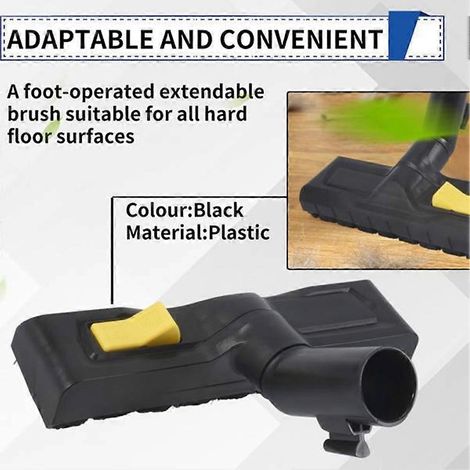 Kit d'outils électriques pour brosse de sol pour aspirateurs Kärcher WD2 WD3 WD4 WD5 WD6, comprenant un tuyau d'aspiration flexible avec adaptateur B. (1/5)