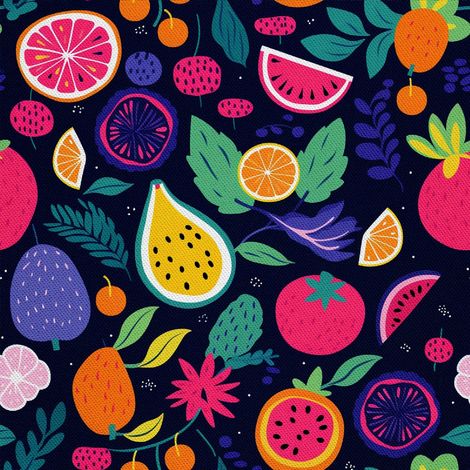 Tela decorativa para exteriores Oxford - Motivo frutal  DX6593 (1/5)
