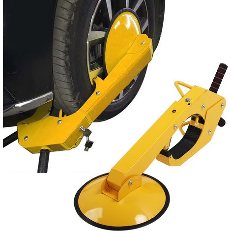 Ej.Life Antivol de roue de voiture, antivol de pneu, anti-vol, griffe de roue de remorque, serrure, griffe de stationnement pour voitures, camions, SUV (1/5)