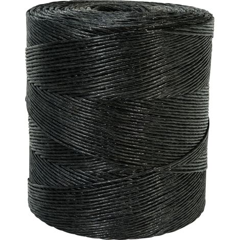 Werka Pro – Ficelle agricole noire 1500m – Polypropylène Ø1,3mm – Résistance 140kg – Traitement UV pour durabilité accrue