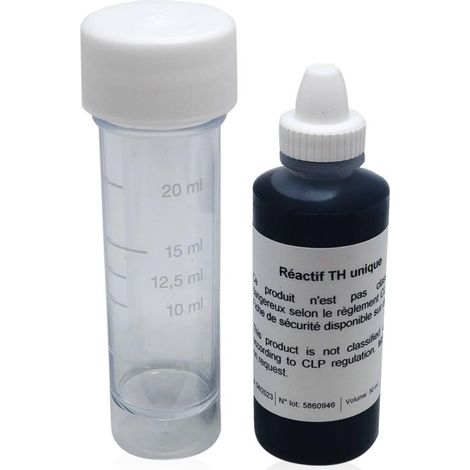 Wasserhärte-Testset – Messrohr und 30 ml Reagenz – Messung in französischen Grad (°F) – Für alle Wasserquellen geeignet – Aqua Labo (1/4)