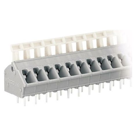 Bornier à ressort WAGO 256-401 2.50 mm² Nombre de pôles 1 gris 1 pc(s) D27288 (1/5)