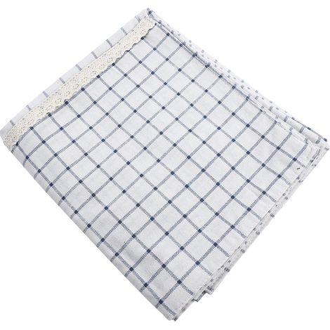 Housse De Protection Pour Réfrigérateur Et Lave-Linge - Tissu Lin Coton Anti-Poussière - Avec Poches De Rangement - Blanc - 70x170cm (1/5)