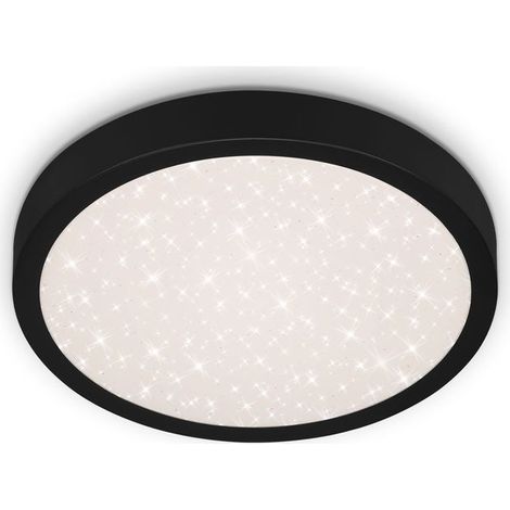 LED Deckenleuchte Sternenhimmel 18W schwarz Metall-Kunststoff Briloner