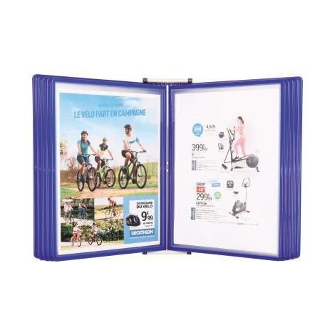DJOIS Sichttafelwandhalter DJOIS Easy Load DIN A4 Metall/Polypropylen blau 10 Sichttafeln (1/3)