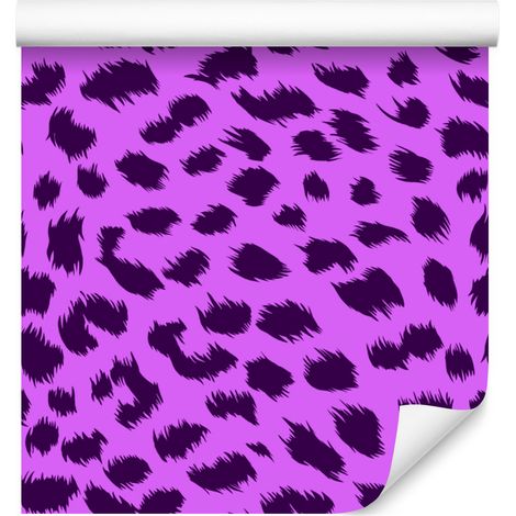 Papel pintado de piel de animal morado, centro morado 50x1000 cm (1/5)