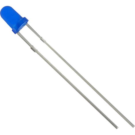 TRU COMPONENTS 1573703 LED bedrahtet  Blau Rund 3 mm 2800 mcd 60 ° 20 mA 3.1 V