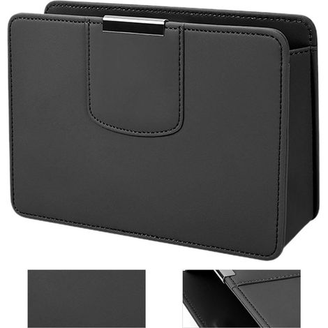 Boîte de rangement pour voiture, noire, pliable, fermeture magnétique robuste, étanche, boîte de rangement multifonctionnelle, sac de rangement en similicuir écologique (1/5)