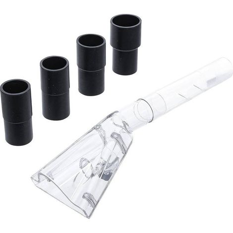 Accessoire d'Aspiration pour Pistolet Pneumatique de Nettoyage - Grand, 4 Adaptateurs - Polyvalent et Pratique - D-Work