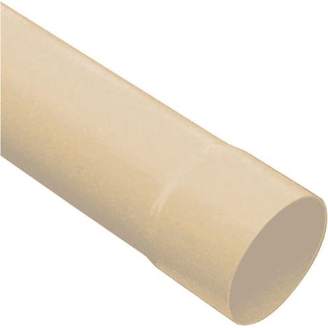Tube de descente pour gouttière PVC Ø80 sable (1/3)