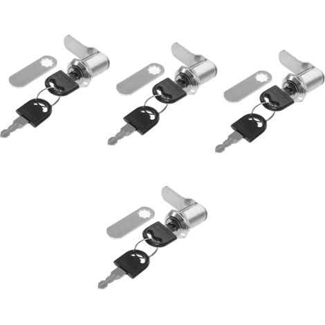Mipcase Lot de 4 verrous de sécurité pour armoires, classeurs (1/5)