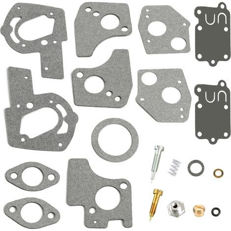 VURAHOME - 495606 494624 Briggs & Stratton 80200 81200 82200 135292 135232 135212 3 thru 5 HP carburateur horizontal révisé kit de reconstruction de réparation, diaphragme de joint (1/4)