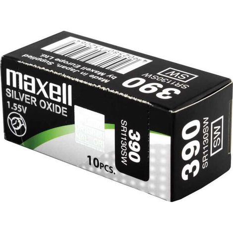 Pila Reloj 390 Maxell Oxido Plata Sr1130sw 390/maxell (1/3)