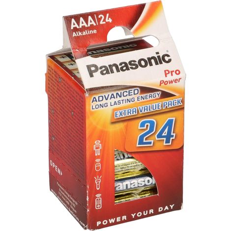 Panasonic AAA Micro Pro Power 1,5V Batterie 24er Blister (1/5)