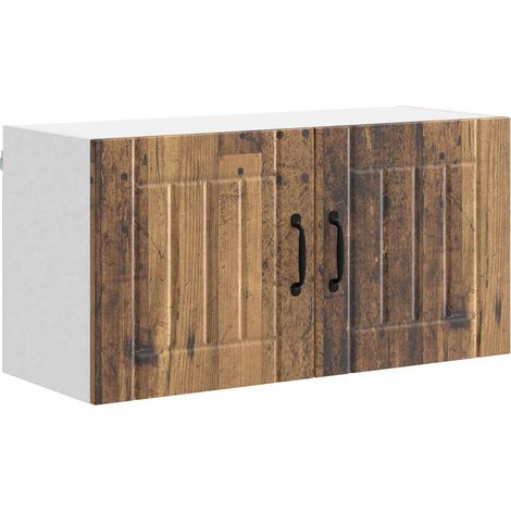 Maison Exclusive - Armario de Pared LUCCA Madera envejecida 80 x