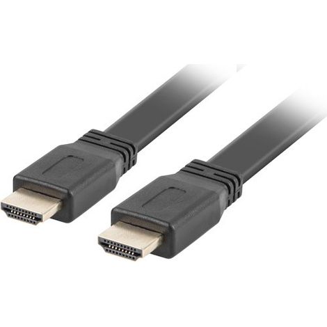 Cavo HDMI Lanberg M/M v2.0, piatto, nero, 5 m. (1/2)