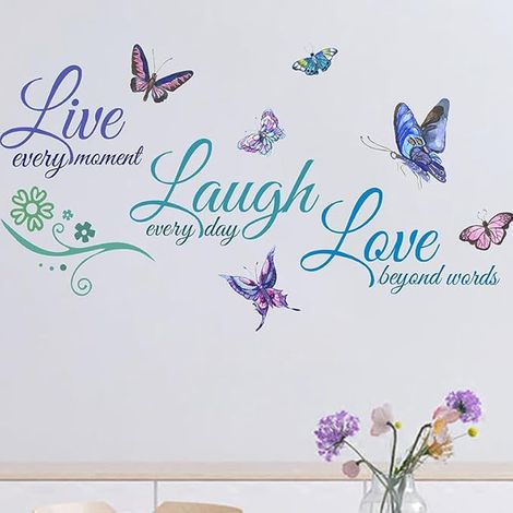 Sticker Muraux Papillon Autocollant pour la Chambre à Coucher et le Salon (1/2)