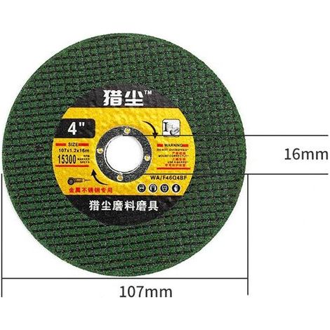 Dischi da taglio per smerigliatrice angolare, utensile per smerigliatura in acciaio inox, mola abrasiva in resina a doppia maglia ultrasottile, parte per lucidatura (1/5)