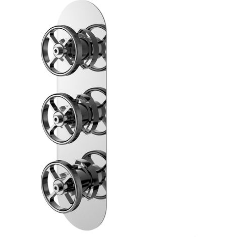 Knurled Trip Shower Valve W/Diverter